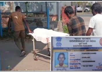 কালনায় ঘুমন্ত অবস্থায় চলন্ত ট্রেন থেকে পড়ে রেলকর্মীর মৃত্যু 