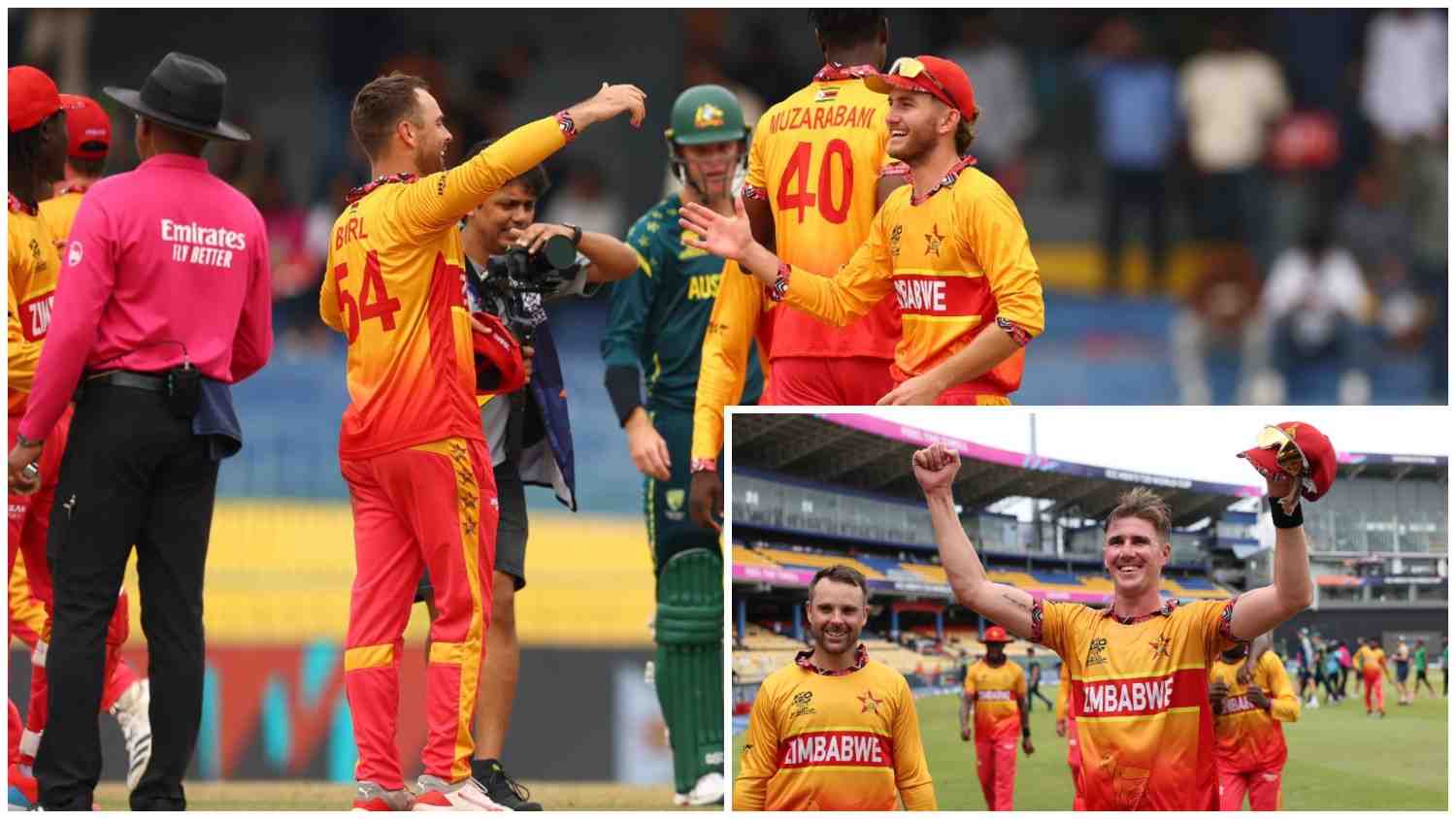 টি-২০ বিশ্বকাপে অঘটন ঘটিয়ে দিল জিম্বাবুয়ে, ১৯ বছর পর প্রথমবারের মতো আন্তর্জাতিক মঞ্চে ক্যাঙ্গারুদের হারাল শেভরনরা