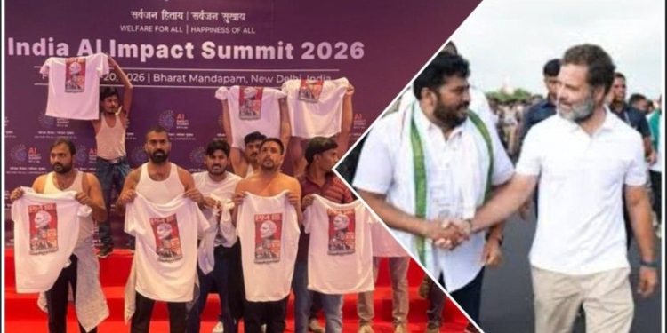 এআই সামিটে নগ্ন হয়ে উৎপাত করা যুব কংগ্রেস কর্মীদের লাথি মেরে তাড়িয়ে দিল জনতা, ভিডিও ভাইরাল