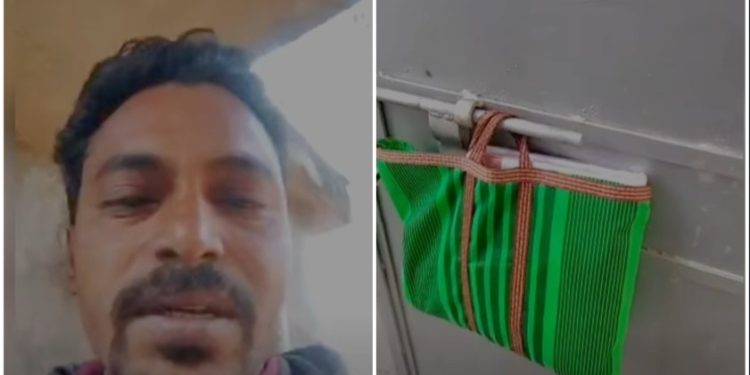 নানুরে বিজেপি নেতার বাড়ির দরজায় সাদা থান ঝুলিয়ে হত্যার সঙ্কেত পাঠানোর অভিযোগ, অভিযোগের তির তৃণমূলের দিকে