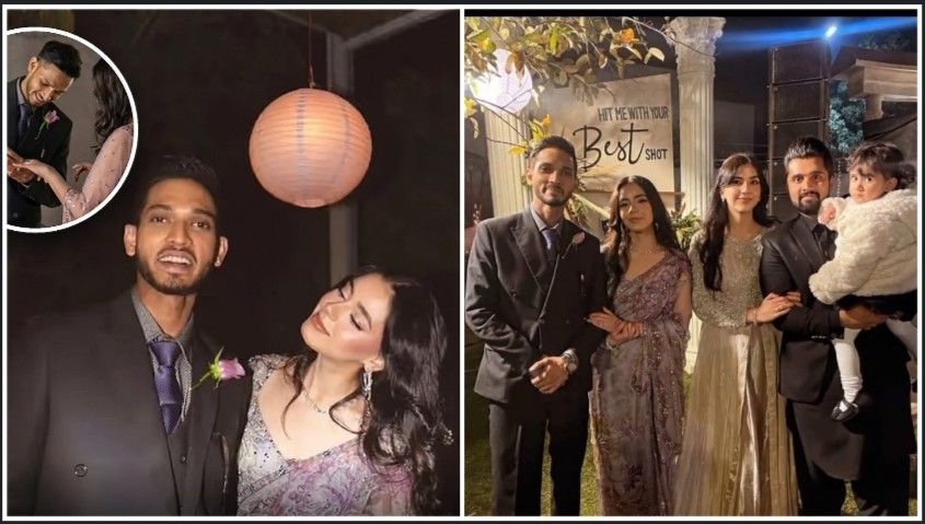 প্রখ্যাত পাকিস্তানি র‍্যাপার তালহা আঞ্জুম নিজের খুড়তুতো বোন জোয়েয়া করিমের সাথে বাগদান করেছেন 