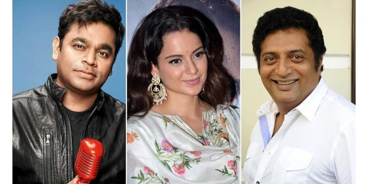 সাম্প্রদায়িক বক্তব্যের কারনে এআর রহমানের সমালোচনা করে বামপন্থী অভিনেতা প্রকাশ রাজের রোষানলে পড়লেন অভিনেত্রী  কঙ্গনা রানাউত 