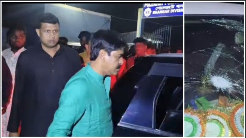 ক্যানিং পূর্বের তৃণমূল বিধায়ক শওকত মোল্লার কনভয় লক্ষ্য করে বোমাবাজি ও গুলি চালানোর অভিযোগ ; সংঘর্ষে আহত ৪