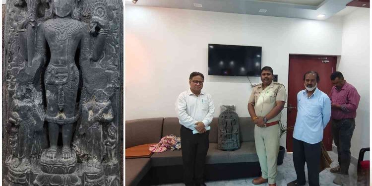 ফের প্রাচীন মূর্তি উদ্ধার পূর্ব বর্ধমানে, এবারে মেমারিতে পুকুর সংস্কারের সময় ১০০০ বছরের প্রাচীন বিষ্ণুমূর্তি উদ্ধার