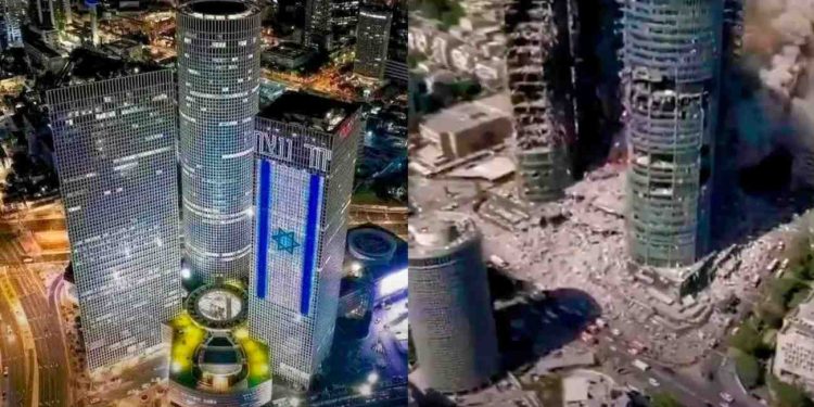 ইসরায়েলের রাজধানী তেল আবিবে ধ্বংসযজ্ঞ চালালো ইরান ! ৬ মার্কিন সেনার মৃত্যুর ঘোষণা