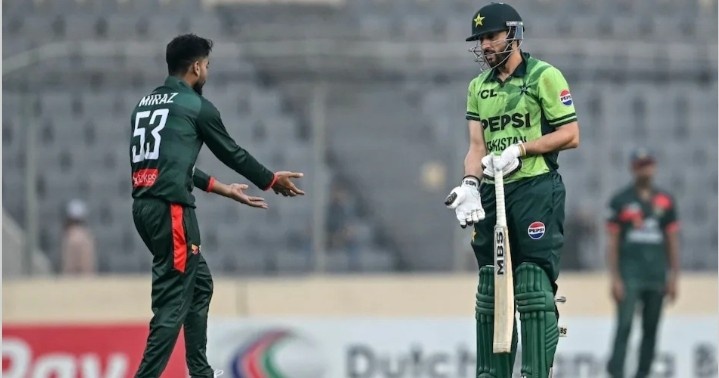 একটি রান-আউটকে কেন্দ্র করে  পাকিস্তান ও বাংলাদেশের মধ্যে  বাকযুদ্ধ  