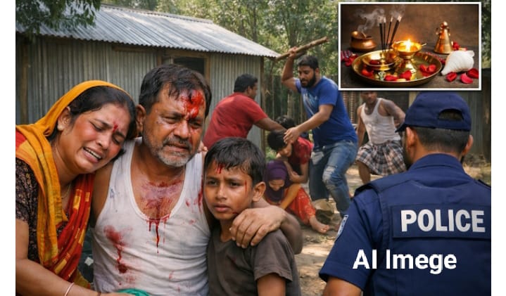 নোয়াখালীতে উলুধ্বনি দেওয়ার অপরাধে হিন্দু পরিবারের উপর হামলা 