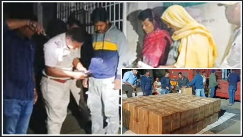 মালদায় বিপুল পরিমান নিষিদ্ধ কাফ সিরাপ উদ্ধার,গ্রেপ্তার ৩, আটক ২ লরি 