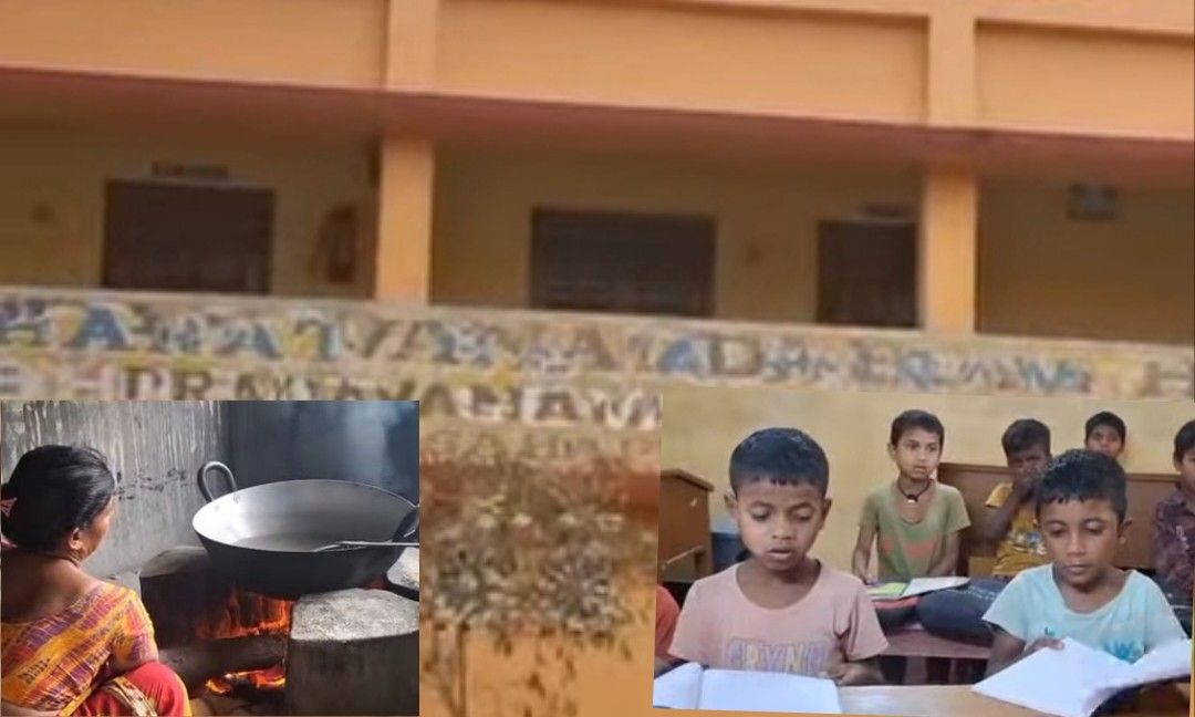এলপিজি সঙ্কটে উনানে কাঠের জ্বালে রান্না হচ্ছে মালদার ভারত সেবাশ্রম সংঘের আবাসিক স্কুলে ; কাঠ ফুরালে কি হবে ভেবে আকুল অধ্যক্ষ 