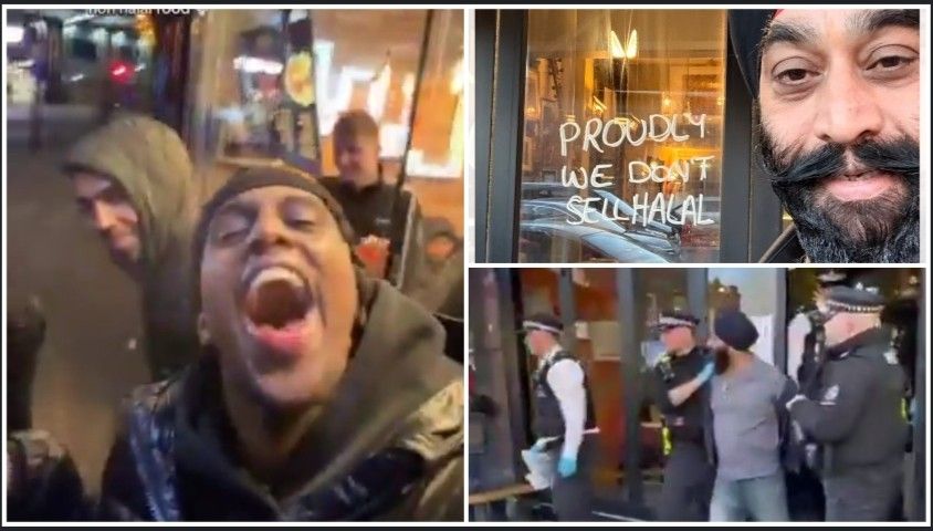 “হালাল মাংস” বিক্রি না করার অপরাধে শিখ রেস্তোরাঁর মালিককে মেয়র সাদিক খানের নির্দেশে গ্রেপ্তার করল ব্রিটিশ পুলিশ ; অথচ মুসলিমরাই হামলা চালায় ও হত্যা-ধর্ষণের হুমকি দেয় বলে অভিযোগ