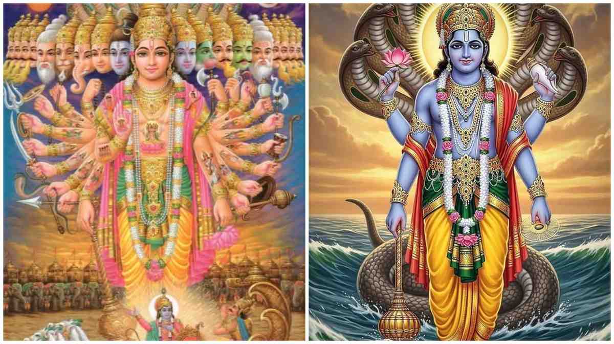 শ্রীবিষ্ণুর ৫ অস্ত্রের উদ্দেশ্যে নিবেদিত এই অত্যন্ত শক্তিশালী স্তোত্রটি ভয়, পাপ ও শত্রুর হাত থেকে রক্ষা করে