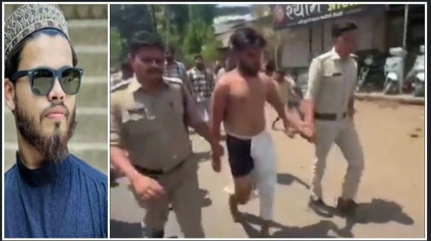 “আদিত্য ঠাকুর” নামে পরিচয় দিয়ে এক দলিত নারীকে ধর্ষণ ও ধর্মান্তরিত হতে চাপ দেওয়া আব্দুল হাদী পাঠানকে অর্ধনগ্ন করে রাস্তায় ঘোরালো মধ্যপ্রদেশ পুলিশ 