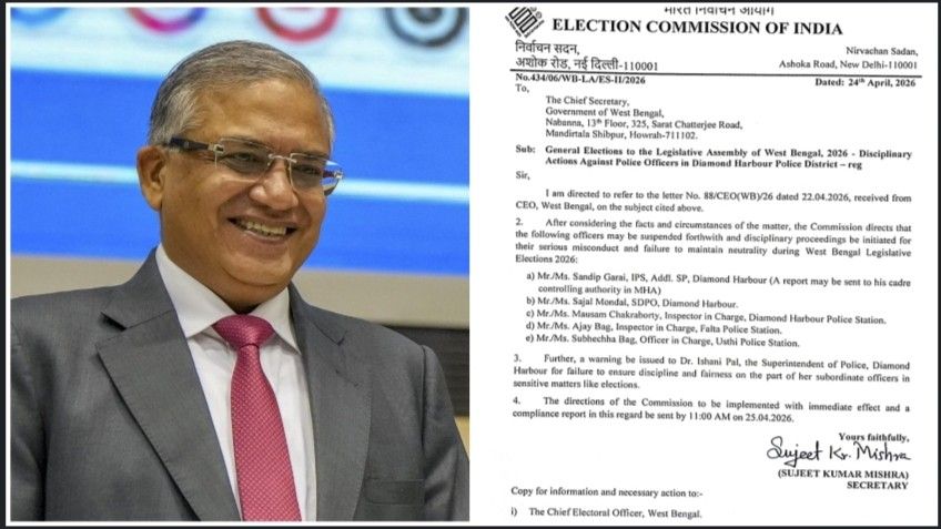 ডায়মন্ড হারবারের ডিএসপি, এসডিপিও এবং ৩ ইন্সপেক্টর ইনচার্জকে বরখাস্ত করল নির্বাচন কমিশন, গুরুতর অসদাচরণ এবং পক্ষপাতিত্বের অভিযোগ ; সতর্ক করা হল পুলিশ সুপার ডঃ ইশানি পালকে 
