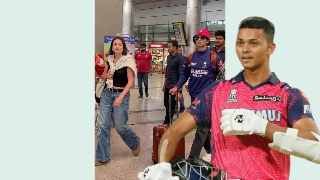 বিমানবন্দরে এক বিদেশিনী সুন্দরীর সঙ্গে ধরা পড়লেন যশস্বী জয়সওয়াল, জোর গুঞ্জন সোশ্যাল মিডিয়ায়