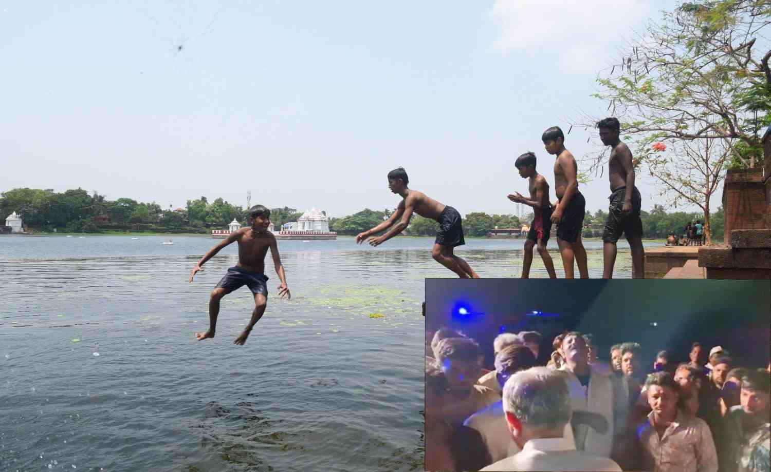 জাসদানের বাখলাভাদ হ্রদে ডুবে ৪ শিশুর মৃত্যু ; চপ্পল, জামাকাপড় ও সাইকেল উদ্ধার