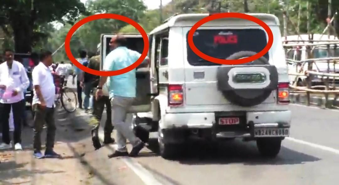 তৃণমূল নেতাকে নিজের গাড়ি ‘সার্ভিস’ দিয়ে সাসপেন্ড নৈহাটি থানার আইসি মহাবীর বেরা