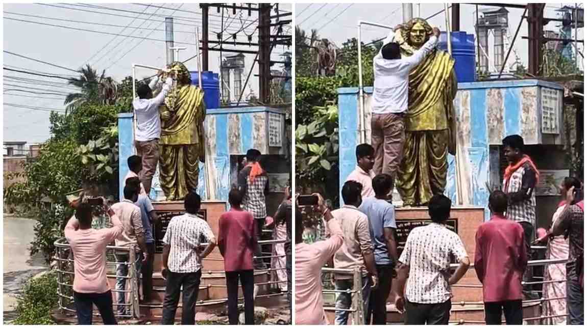 জামালপুরের ‘ত্রাস’ তৃণমূল নেতা মেহমুদ খানের তৈরি নিয়ম ভেঙে কবি নজরুলের মূর্তিতে মালা করলো বিজেপি  