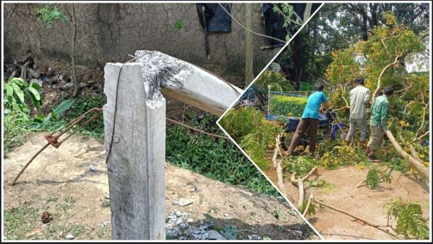 ভাতারে কয়েক মিনিটের ঝড় বৃষ্টিতে ভাঙলো একাধিক গাছ ও বিদ্যুতের খুঁটি, দীর্ঘক্ষণ বিদ্যুৎ বিচ্ছিন্ন বিস্তীর্ণ এলাকা 