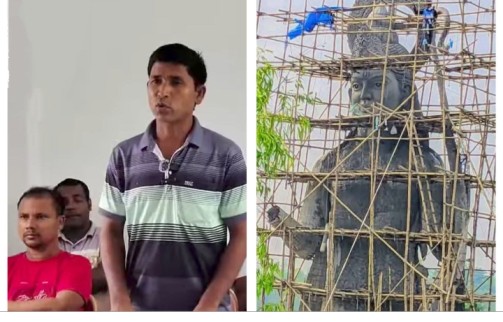 কট্টরপন্থীদের চাপে পলাশবাড়ীতে শ্রী রামের মূর্তি নির্মাণের কাজ বন্ধ করে দিল তারেক রহমান সরকার