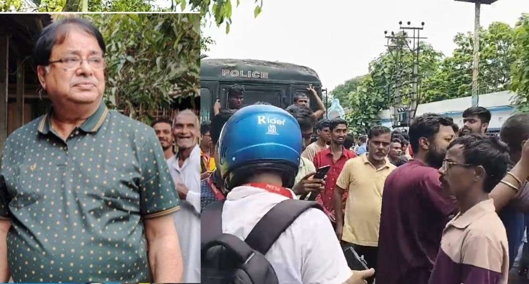 উদয়ন গুহকে লক্ষ্য করে দুর্গন্ধযুক্ত পচা ডিম আর ড্রেনের পাঁক ছুড়ল ক্ষিপ্ত জনতা 