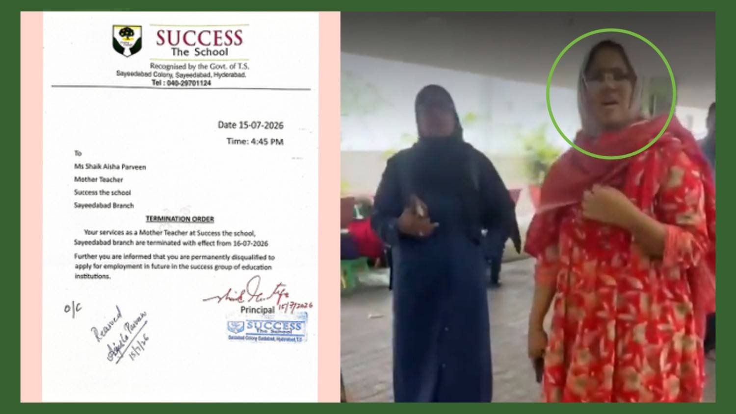 কংগ্রেস শাসিত তেলেঙ্গানার স্কুলে হিন্দু পড়ুয়াকে “কালিমা ও সূরা ফাতিহা”র মত ইসলামি পাঠকে মুখস্থের হোমওয়ার্ক, বিক্ষোভের পর শিক্ষিকাকে বহিষ্কার