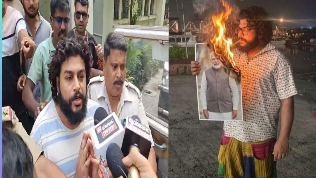 প্রধানমন্ত্রীর ছবি জ্বালিয়ে সিগারেট ধরানো বারাসাতের ‘আরশোলা’ সৌমিক চ্যাটার্জী গ্রেপ্তার 
