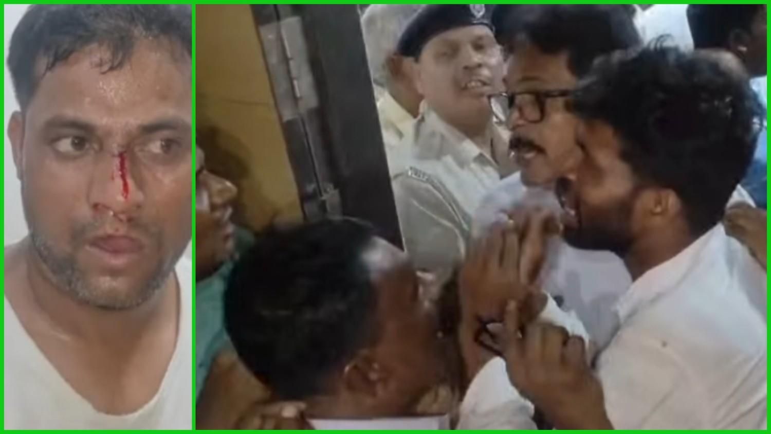 চাঁচলে পার্টি অফিসের দখল ঘিরে তুমুল সংঘর্ষে জড়াল কংগ্রেসের দুই গোষ্ঠীর লোকজন 