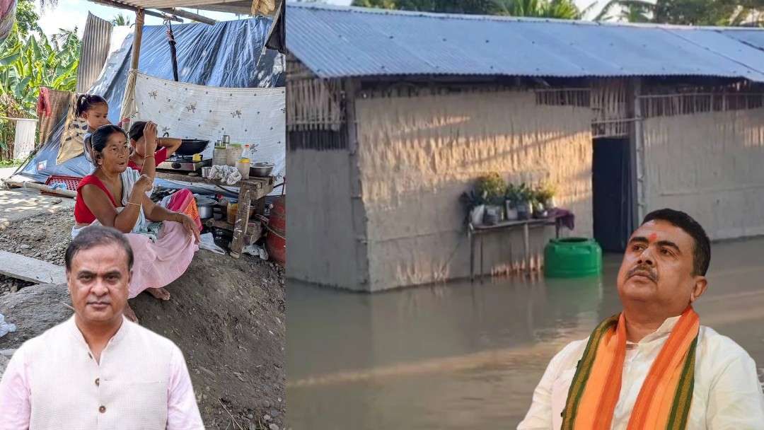 বাংলার সরকারের তরফে অসমের মুখ্যমন্ত্রীর ত্রাণ তহবিলে ১০ কোটি টাকার সহায়তা দিলেন মুখ্যমন্ত্রী শুভেন্দু অধিকারী ; কৃতজ্ঞতা জানালেন অসমের মুখ্যমন্ত্রী হেমন্ত বিশ্বশর্মা  