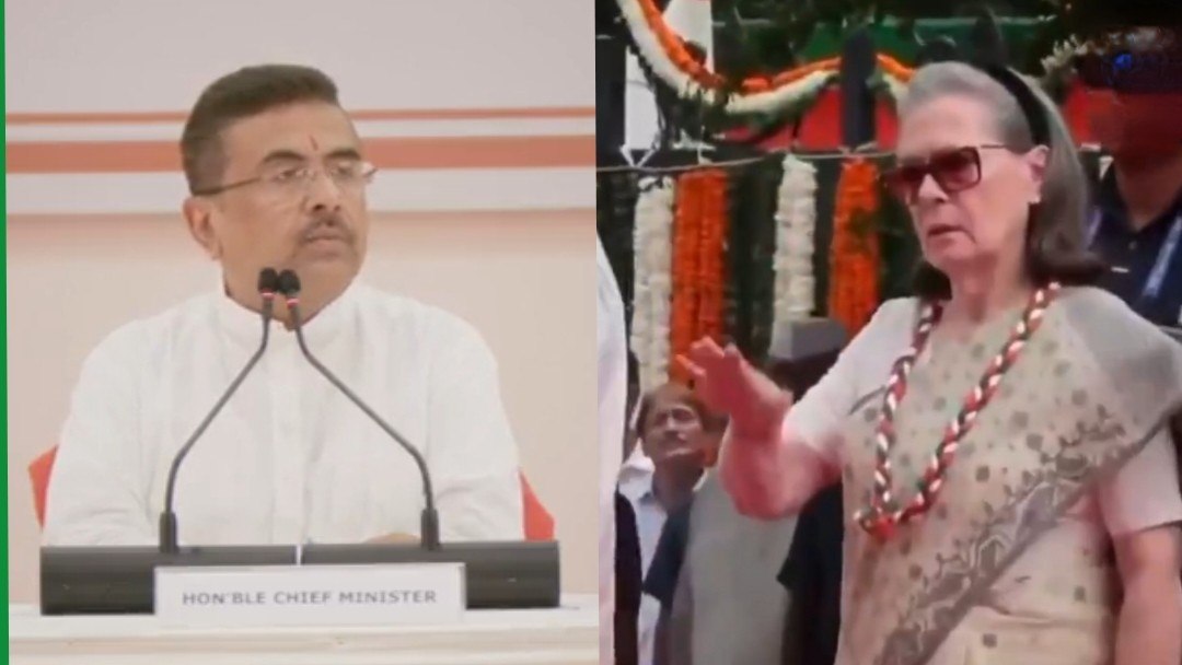 ‘বন্দে মাতরম’-এর অপমান : কংগ্রেসের “মালকিন” সোনিয়া গাঁধির তীব্র সমালোচনা করলেন মুখ্যমন্ত্রী শুভেন্দু অধিকারী ; নিঃশর্ত ক্ষমা চাওয়ার দাবি তুললেন 