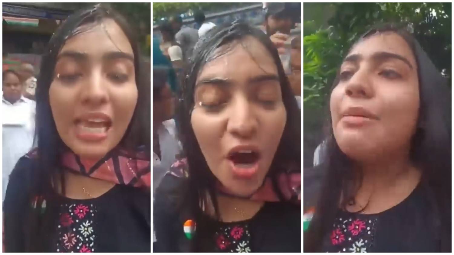 স্বাধীনতা দিবসের দিন কলেজে পতাকা উত্তোলনের সময় “ডিম থেরাপি”র মুখে পড়তে হল ‘কালীঘাট তৃণমূলের’ উপাসনা চৌধুরীকে 