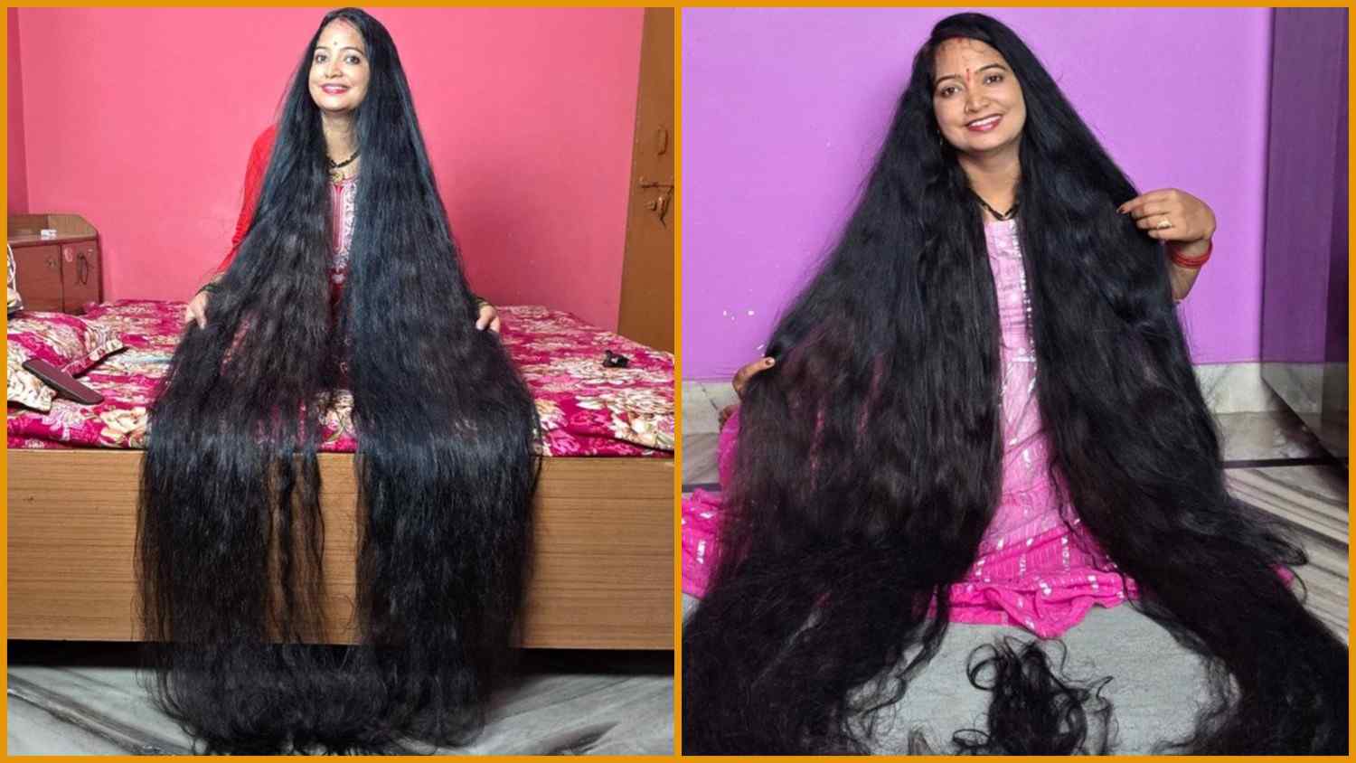 প্রায় ৯ ফুট লম্বা চুলের অধিকারী হিসেবে গিনেস ওয়ার্ল্ড রেকর্ড গড়লেন ভারতীয় নারী রেনু ধারিয়াল 
