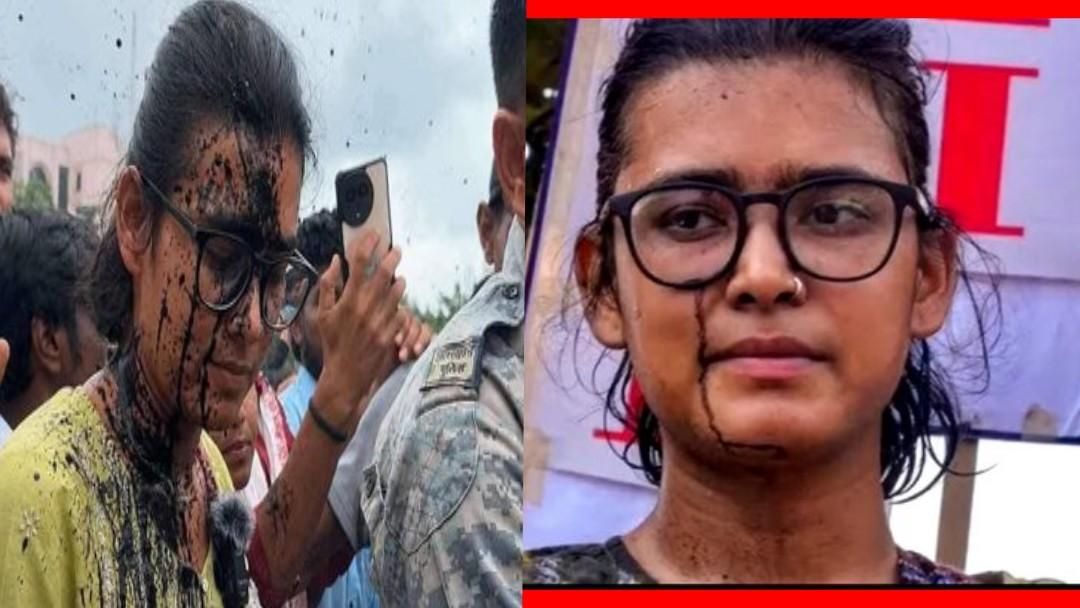 আন্দোলনকে হাইজ্যাক করতে যাওয়া বামপন্থী ছাত্র সংগঠন ‘আইসা’র সভাপতি নেহা বোরা’র মুখে কালি লাগিয়ে তাড়ালেন ঝাড়খণ্ডের রাঁচিতে আন্দোলনরত ছাত্ররা 