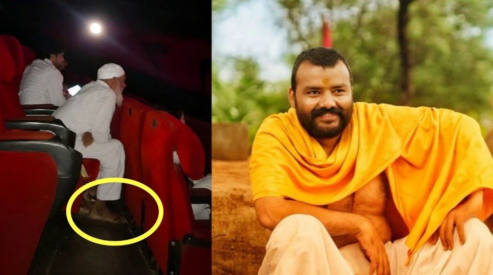 চপ্পল খুলে ‘হনুমান অংশ’ দেখছেন এক মুসলিম ব্যক্তি ; ভিডিও ভাইরাল