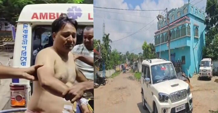 মুর্শিদাবাদের সালারে জুয়ার ঠেকে হানা দিতেই পুলিশকে ঘিরে ধরে এলোপাথাড়ি বোমাবাজি, গুরুতর আহত ২ এএসআই ও এক সিভিক ভলান্টিয়ার  