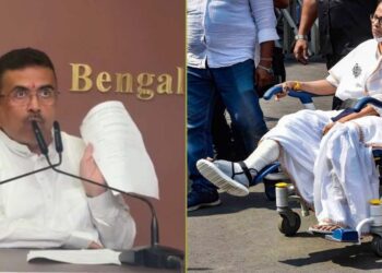“মেরে পা ভেঙে দেওয়া অভিযোগ মিথ্যা” ! বাঙুর হাসপাতালের রিপোর্ট দেখিয়ে মমতা ব্যানার্জির বিরুদ্ধে তদন্তের ঘোষণা করলেন মুখ্যমন্ত্রী শুভেন্দু অধিকারী
