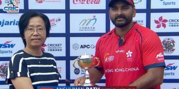 মাত্র ১০ বলে অর্ধশতক করে চমকে দিলেন অংশুমান রথ,হংকং সিক্সস টুর্নামেন্টে ইংল্যান্ডের বিপক্ষে তার ইনিংসে রয়েছে ৯টি ছক্কা আর ২টি চার 