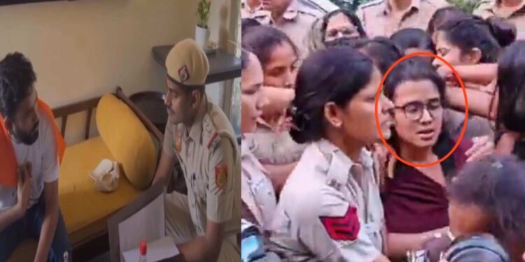 ‘আরশোলা’ অভিজিৎ দিপকে ও বামপন্থী নেহা বোরাকে হেফাজতে নিল দিল্লি পুলিশ 