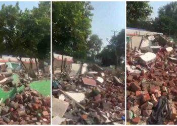 নিরাপত্তাজনিত কারণে প্রধানমন্ত্রী মোদীর বাসভবনের কাছে রেস কোর্স রোডের প্রায় ১০০ একর এলাকা জুড়ে অবৈধ নির্মানের উপর চলছে বুলডোজার ; মন্দির ভাঙা পড়লেও বামপন্থীদের নজরে পড়ছে খালি মসজিদ 