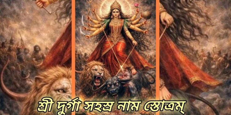 শ্রী দুর্গা সহস্র নাম স্তোত্রম্ : নবরাত্রির সময় দেবী দুর্গার আবাহন  মন্ত্র