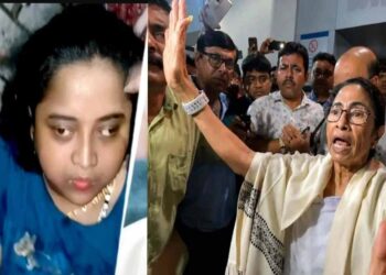 কাপড় ধরে টান দিতেই আতঙ্কিত মমতা ব্যানার্জি চিৎকার করে উঠলেন : “কে আমার গায়ে হাত দিলি রে ?”  