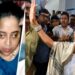 কাপড় ধরে টান দিতেই আতঙ্কিত মমতা ব্যানার্জি চিৎকার করে উঠলেন : “কে আমার গায়ে হাত দিলি রে ?”  