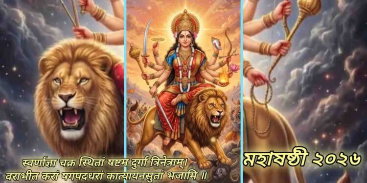 মহাষষ্ঠী ২০২৬ : সাহস, সুখি দাম্পত্য এবং অশুভ শক্তি থেকে সুরক্ষা লাভের জন্য মা কাত্যায়নী এই মন্ত্র জপ করুন