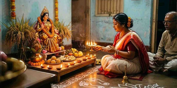 কোজাগরী লক্ষ্মী পূর্ণিমায় দেবী লক্ষ্মীর পূজা, মন্ত্রোচ্চারণ এবং পায়েস নিবেদনে নিবেদনের বিশেষ ধর্মীয় তাৎপর্য রয়েছে